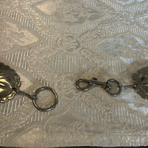 Vtg Concho Silver Belt Western - Picture 3 of 3